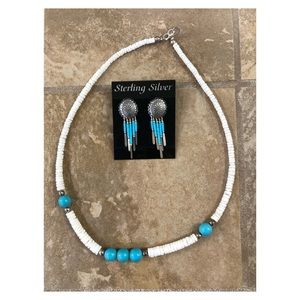 Earring and necklace combo